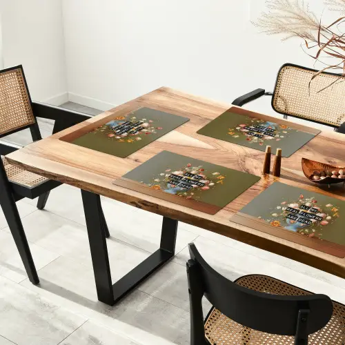 Bloem - Quote - Vintage - Art Placemat vinyl groot -zzsfeer4_Kitchenyeah-website