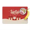 Illustratie - Kerstman - Rendieren - Rood Placemat vinyl groot -zzzproduct_Kitchenyeah-website