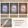 Tie dye - Abstract - Blauw - Roze Light Box met kabel (Kinderlampje) klein -USP_lichtkleurNL