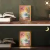 Landschap - Olieverf - Kleurrijk - Natuur Light Box met kabel (Tafellamp) klein -sfeer3