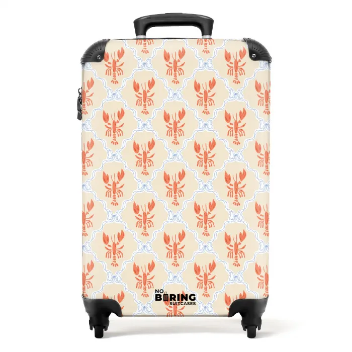 Kreeft illustratie oranje NBS - Handbagage koffer - Volwassenen Unisex middel -productfoto_recht