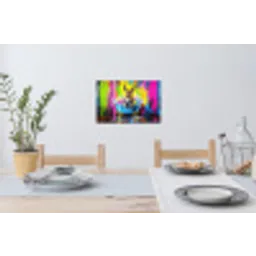 Ezel - Badkuip - Roze - Schuim Muursticker klein -eettafel