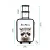 Rachid Racoon Kinderkoffer - Zwart klein -productfoto_formaten