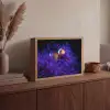 Koraal - Vis - Oranje - Zee Light Box met batterij (Wandlamp) middel -sfeer2