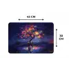 Kosmisch - lichtboom - Kerst - Kleurrijk Placemat vinyl groot -specs
