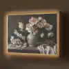 Bloemen - Vaas - Kunst - Stilleven Light Box met batterij (Wandlamp) middel -z3d_website