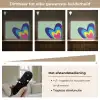 Hartjes - Kleurrijk - Valentijn Light Box met batterij (Wandlamp) middel -USP_dimbaarNL