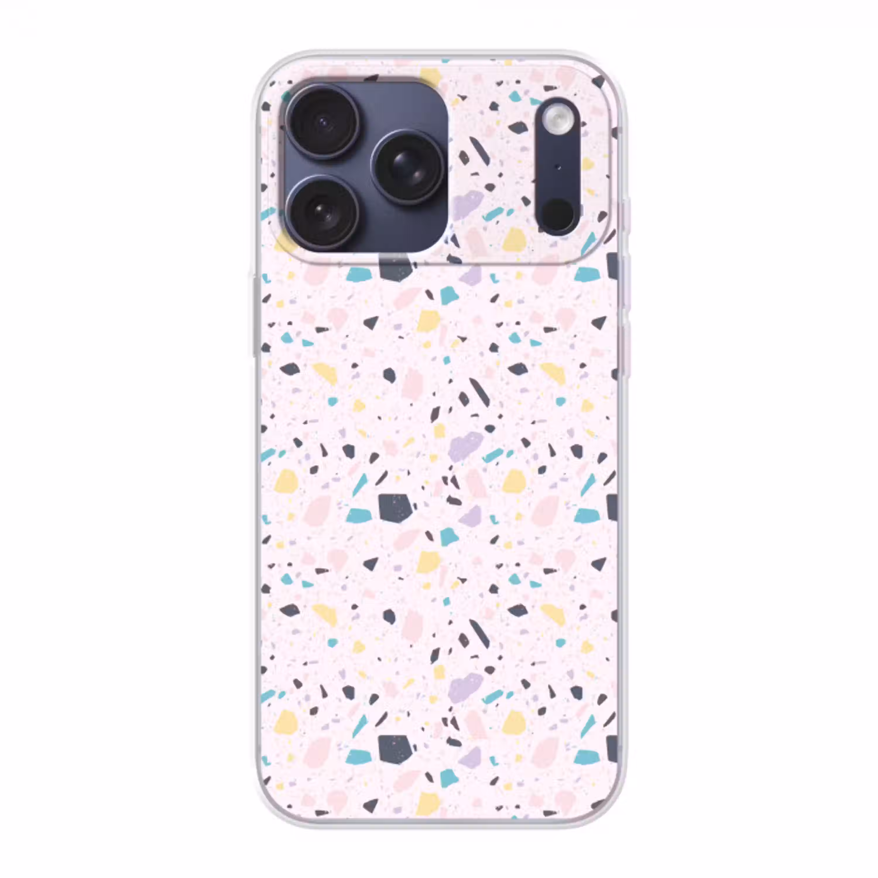 Terrazzo -  Patroon - Zacht - Snoep Telefoonhoesje iPhone 17 Pro Max klein 879 -3d