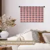 Plaid - Patroon - Schotse - Roze Wandkleed katoen klein 269 -sfeer1