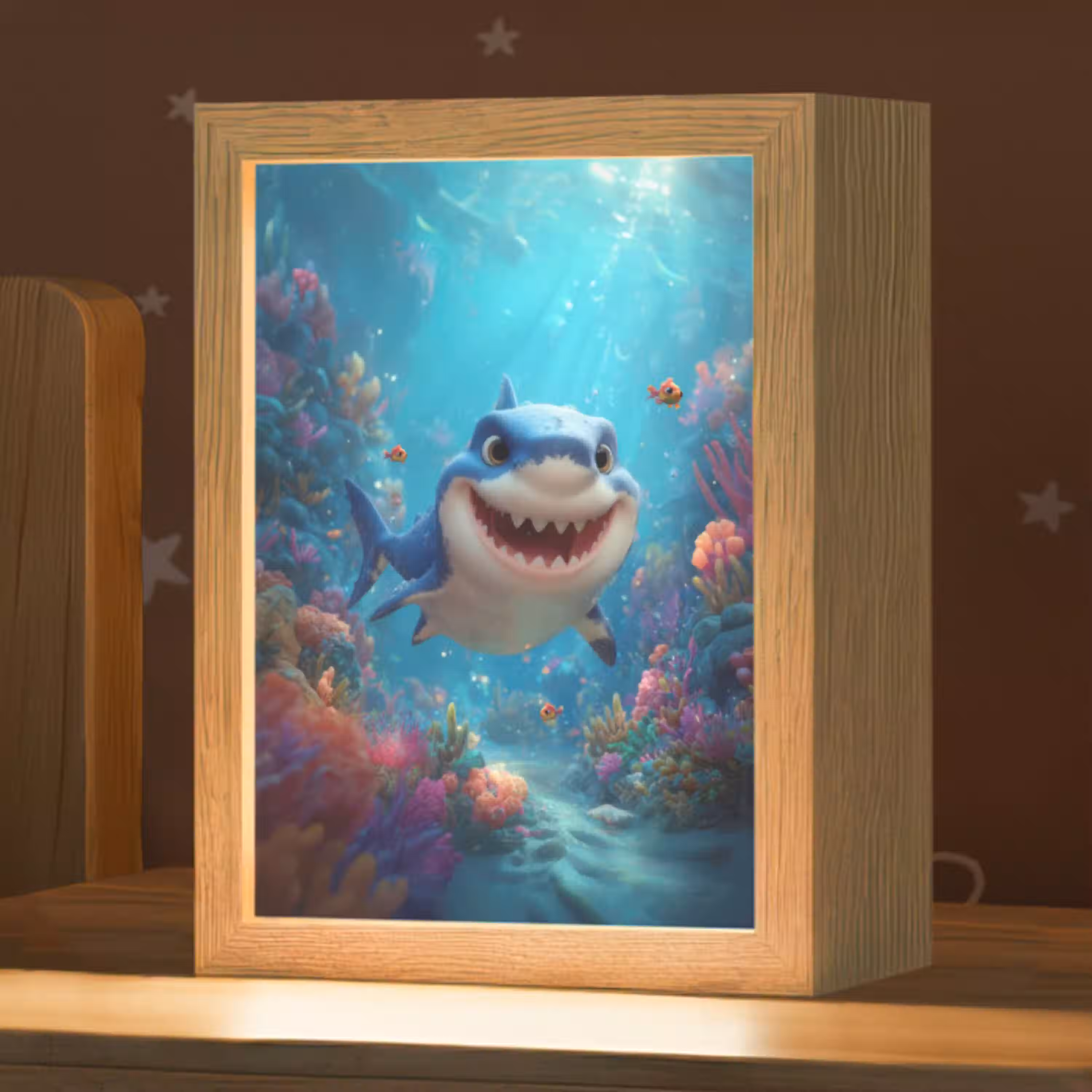 Haai - Onderwaterwereld - Oceaan Light Box met kabel klein -zzz_3d_website