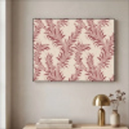 Bladeren - Linnen - Rood Textielframe zwart klein 947 -sfeer2