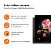 Orchidee - Graffiti - Kleurrijk - Bloemen - Abstract Inductie beschermer vinyl 3mm klein -zzzzzzz-td-ups