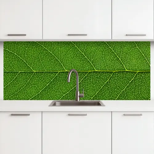 Natuur - Blad - Groen keuken achterwand 2 middel -3d