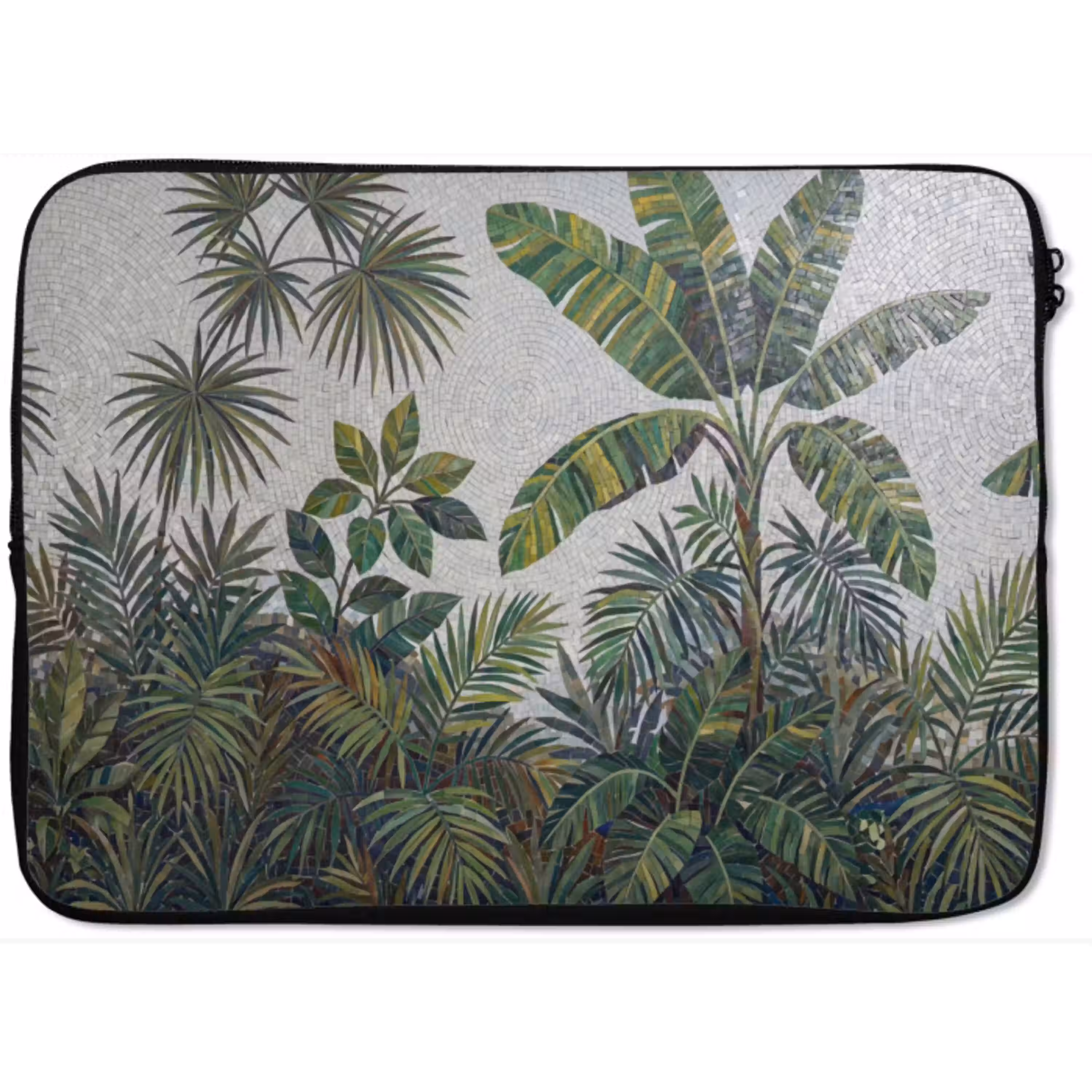 Planten - Tropisch - Mozaïek - Groen - Natuur laptophoes neopreen klein -zkaufland3dotto