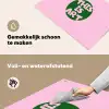 This is art - Tekst - Cirkel - Groen Inductie beschemer met haakjes klein -ky-schoon-nl