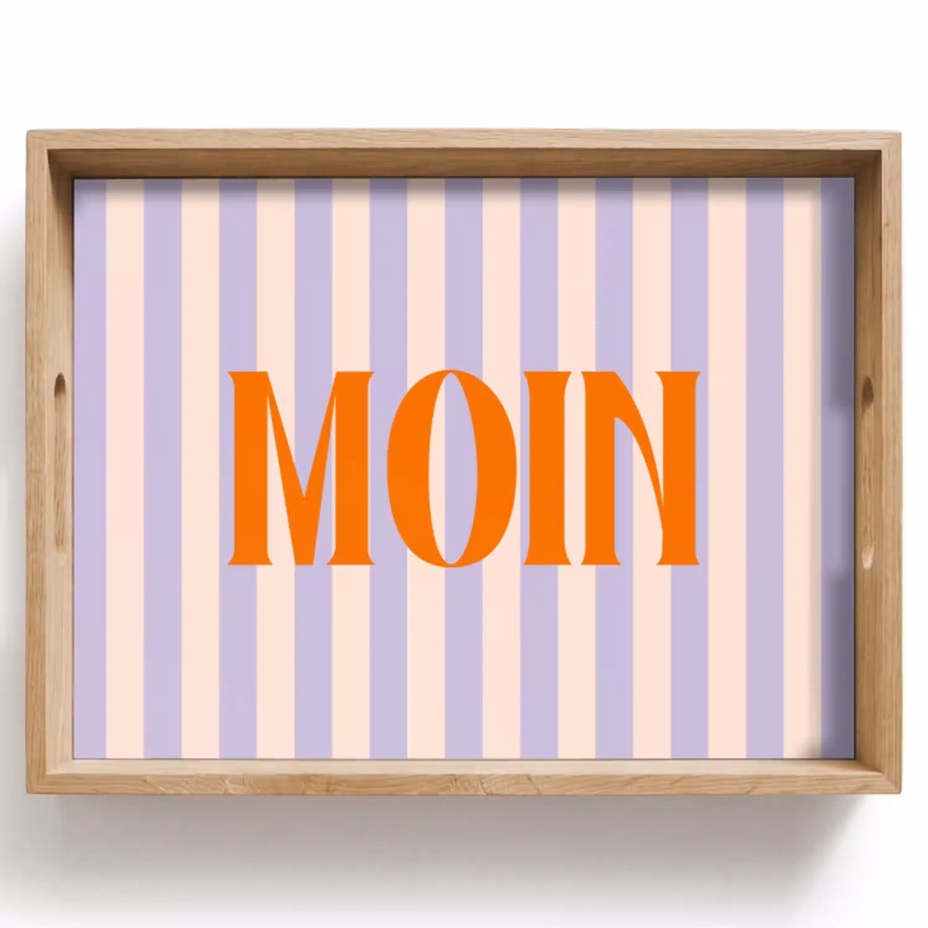 Lila - Oranje - Strepen - Moin Dienblad Rechthoek middel -z3d_shopping