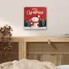 Kerstgroet - Sneeuw - Rood plexiglas 5mm klein -sfeer4