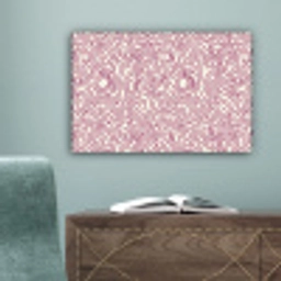 Kronkelende lijn - Magenta - Crème canvas 2cm klein 34 -sfeer4