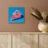 Taart - Edelstenen - Glitters - Roze aluminium wit klein -sfeer4