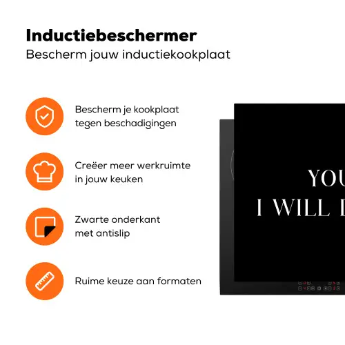 Culinaire Afspraak Inductie beschermer vinyl 3mm klein -zzzzzzz-td-ups