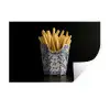 Friet - Porselein - Delfts blauw - Eten Muursticker klein -3d