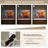 Schotse hooglander - Koeien - Dieren - Kunst Light Box met batterij (Wandlamp) middel -USP_dimbaarNL