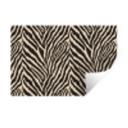 Zebra - Klassiek - Zwart Muursticker klein 286 -3d