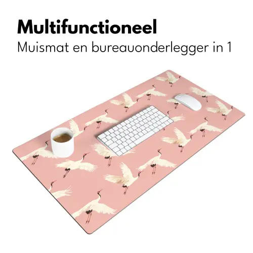 Modern - Kraanvogels - Roze Muismat XXL klein 681 -sfeer4