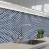 Japan - Blauw - Wit - Patronen keuken achterwand 2 middel 871 -3d_schuin