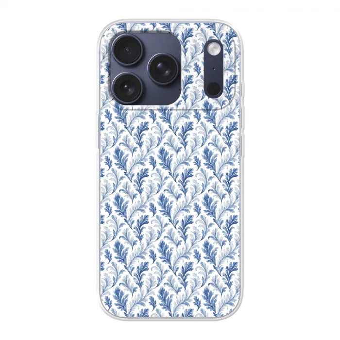 Frans - Citroen - Bladeren  - Blauw Telefoonhoesje iPhone 17 Pro klein 878 -3d
