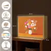 Vaas - Bloemen - Oranje Light Box met batterij (Wandlamp) middel -USP_websiteoverzichtNL