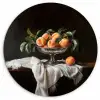Stilleven - Perziken - Vintage KitchenYeah - Keuken - Wandcirkel Forex klein -3d