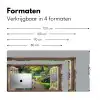 Doorkijk - Tuin - Raam - Hortensia - Bloemen Muismat XXL klein -sfeer5