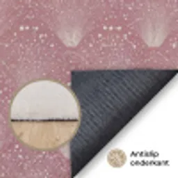 Trendy - Patroon - Roze Vloerkleed Rechthoek klein 1091 -uniquesellingpoint_antislip_NL_DE