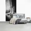 Wijn - Cowboylaarzen - Raamlicht - Wit fotobehang vinyl groot -slaapkamer