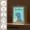 Dino - Blauw - Zonnebril - Wolken Light Box met kabel (Kinderlampje) klein -USP_NL