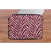 Zebra - Motief - Bordeaux - Rood laptophoes neopreen klein 279 -tafel