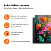 Felgekleurd - Bloemblaadjes - Abstract Inductie beschermer vinyl 3mm klein -zzzzzzz-td-ups