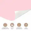 No rain no flowers - Minimalistisch - Roze - Bloem deurposter klein -tcloseup_DE