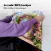 Doorkijk - Bloemen - Kleurrijk - Natuur Inductie beschemer met haakjes middel -ky-ophangen-nl