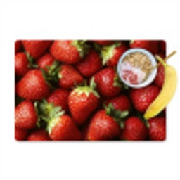 Aardbei - Fruit - Rood Placemat vinyl groot -zzzproduct_Kitchenyeah-website
