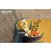 Bladeren - Boeket - Bloemen - Geel Placemat vinyl groot -closeup