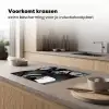 Paard - Sport - Zwart - Wit Inductie beschermer vinyl 3mm middel -sfeer1