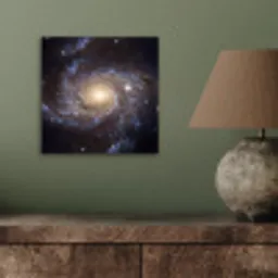 Kosmos - Sterrenstelsel - Donker aluminium wit klein -sfeer2