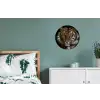 Tijger - Wilde dieren - Portret Wandcirkel aluminium klein -slaapkamer