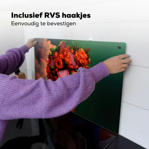 Vrouw - Drankenfruit - Rozen Inductie beschemer met haakjes klein -ky-ophangen-nl