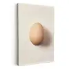 Ei - Beige - Ovaal - Egaal KitchenYeah - Keuken - Canvas klein -3d