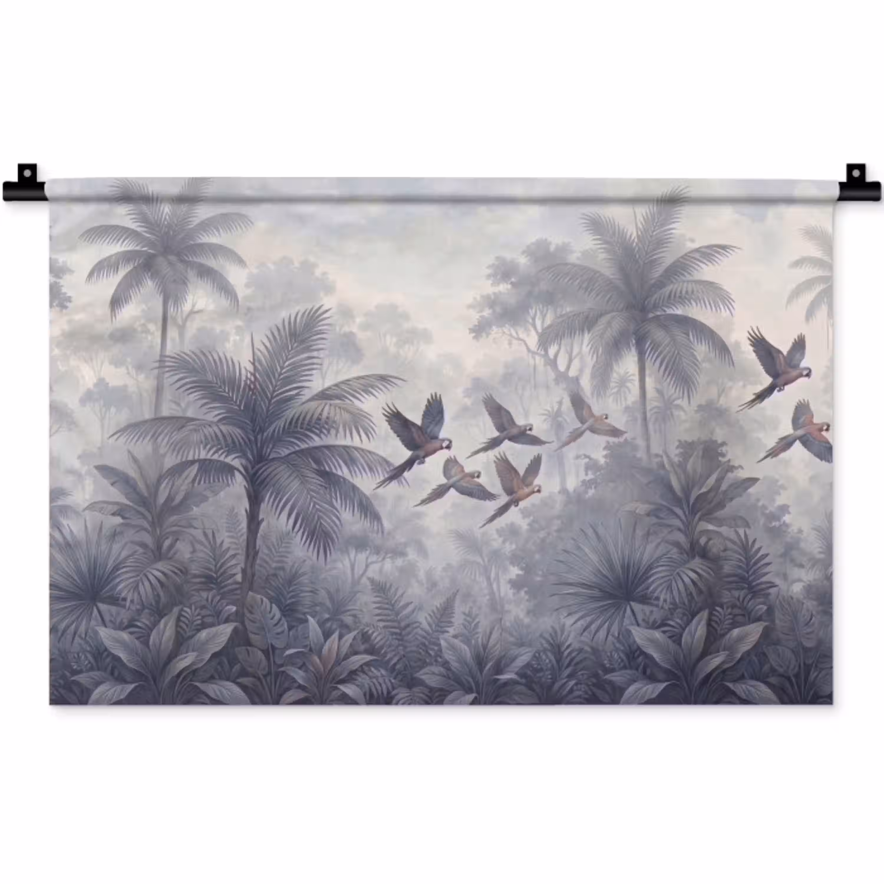 Vogel - Vliegend - Jungle - Vintage - Dieren Wandkleed katoen klein -zz3d