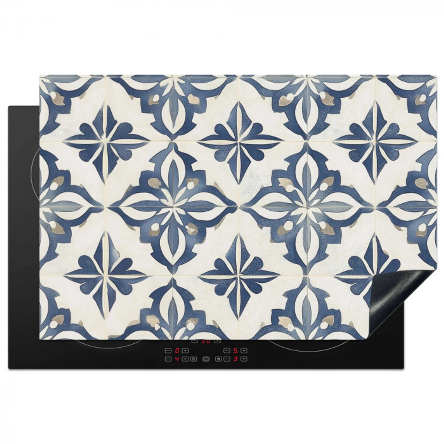 Tegels - Spaans - Patronen - Keramiek Inductie beschermer vinyl 3mm klein -3d