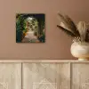 Doorkijk - Bloemen - Poort - Stenen aluminium wit klein -sfeer4